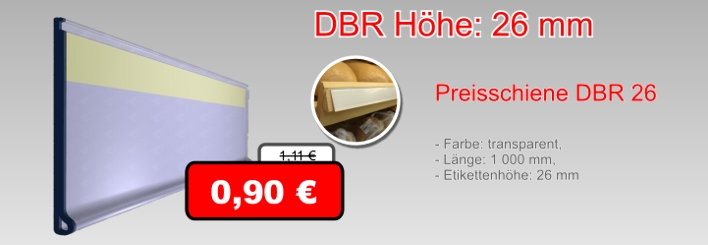 Scannerschiene DBR Höhe: 26mm