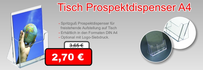 Tisch Prospektdispenser A4 - A5